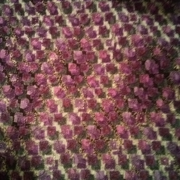 Vintage Purple Textured Cardigan Blouse 3/4 sleeves Sz Small - Picture 12 of 13